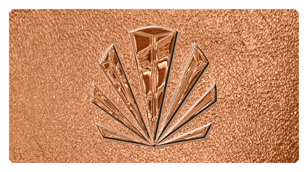 DSC700 602 CP SH CP Copper Sunburst Shimmer Copper Background